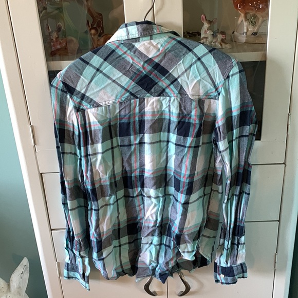 Aeropostale sz XS plaid button down shirt euc - Picture 4 of 4